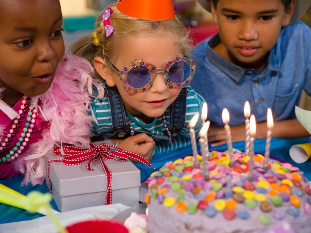 Kids celebrating a fun birthday in a restaurant in Toronto