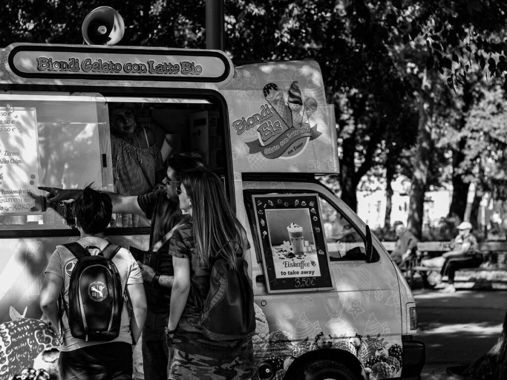 Dessert take away truck in Toronto