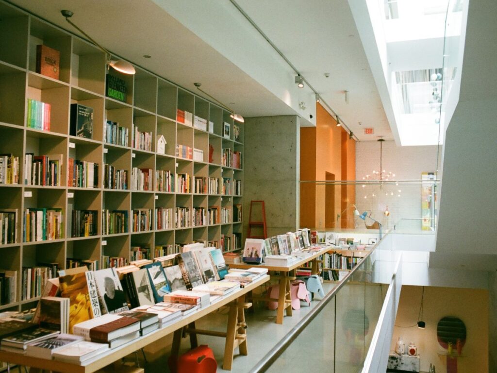 bookstore shelf