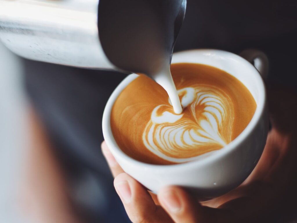 pouring coffee