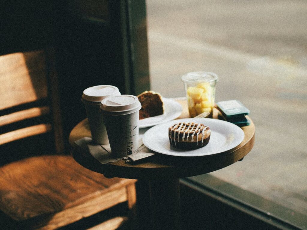 coffee and doughnut