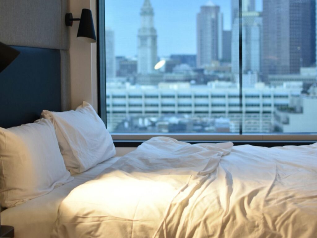 bed with a view