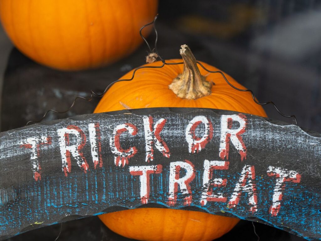 its time for trick or treat