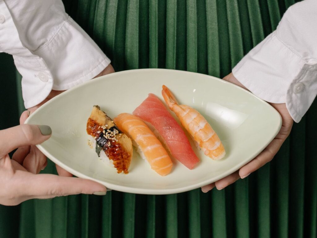 restaurant serving sushi