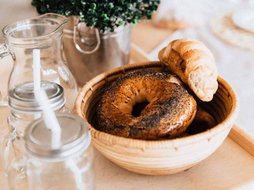 bagels in a bowl