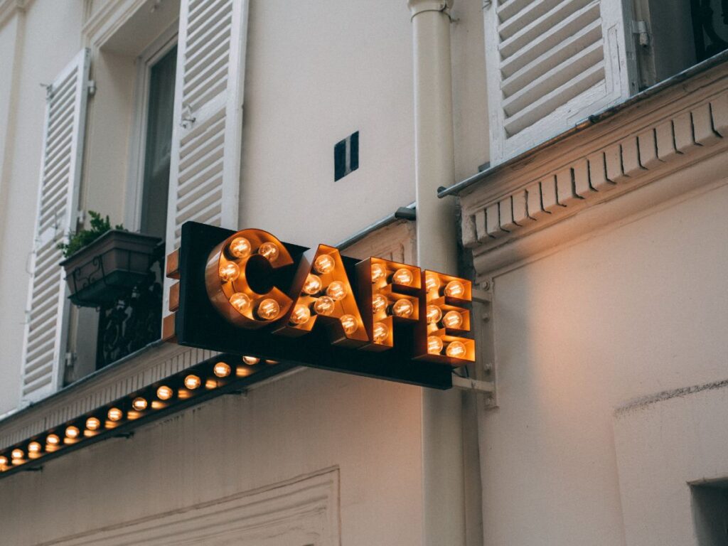 cafe sign
