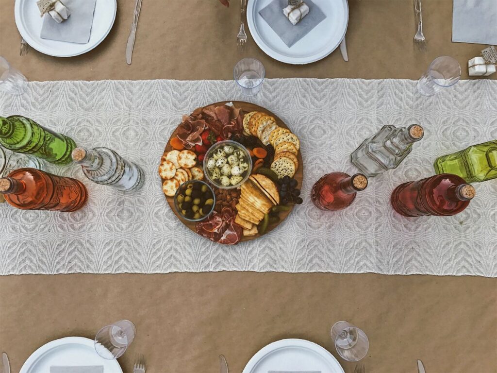 food on table