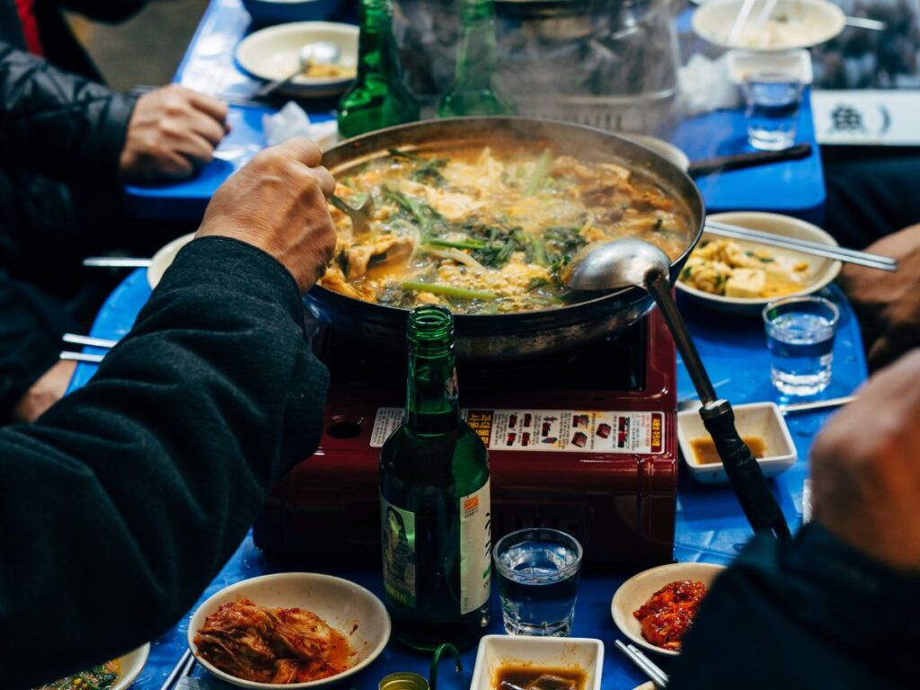 mapo pocha soju live cooking