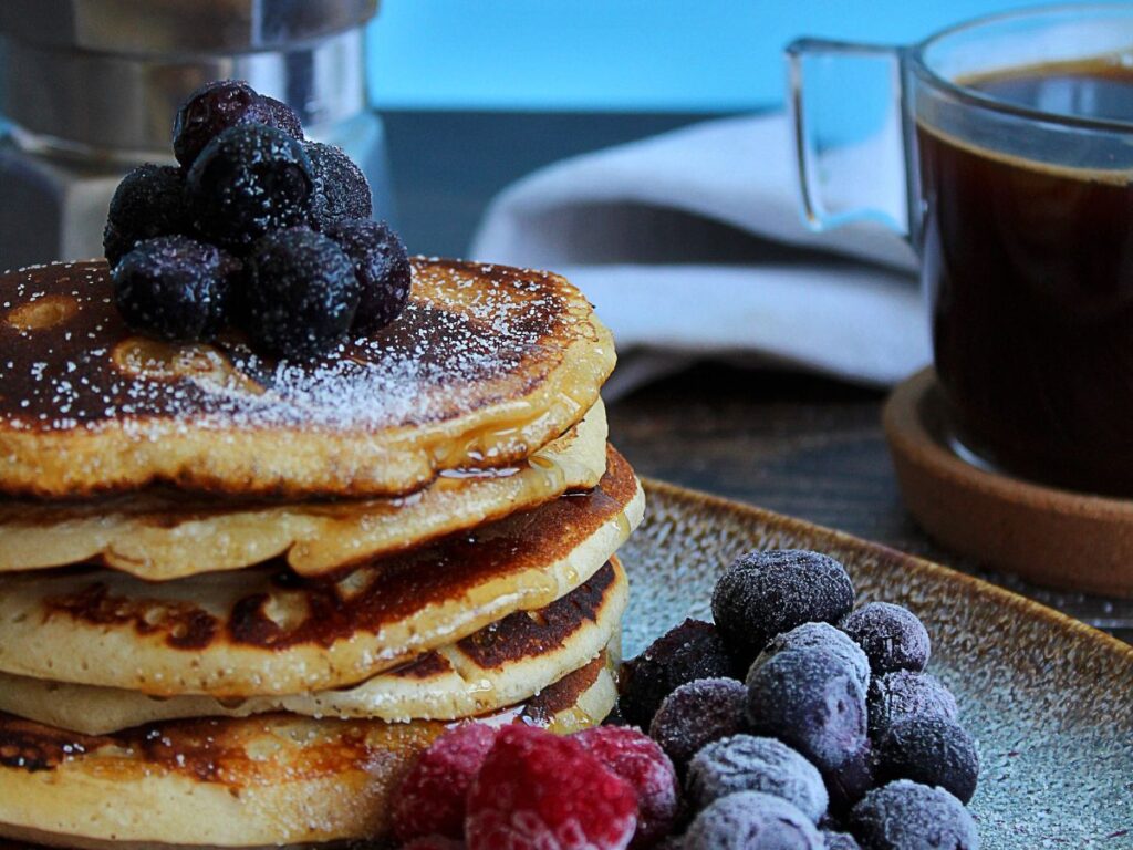 pancakes with blueberry