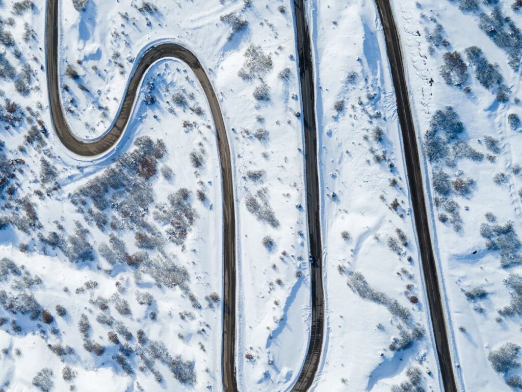 snow tube path