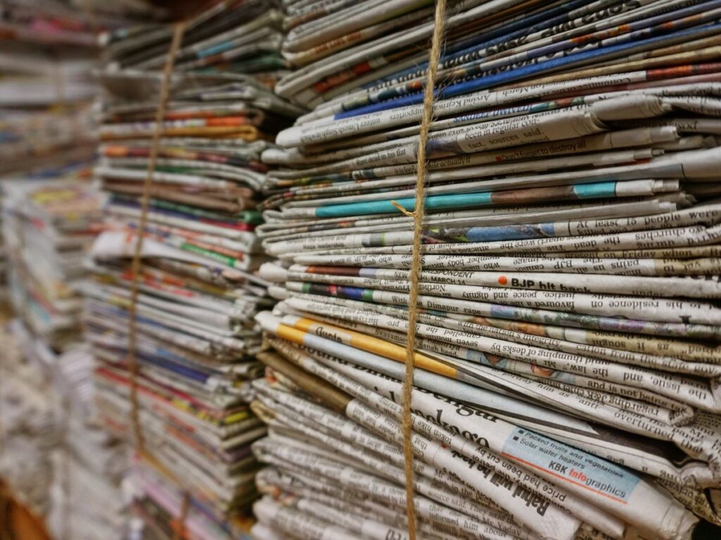 newspaper storage