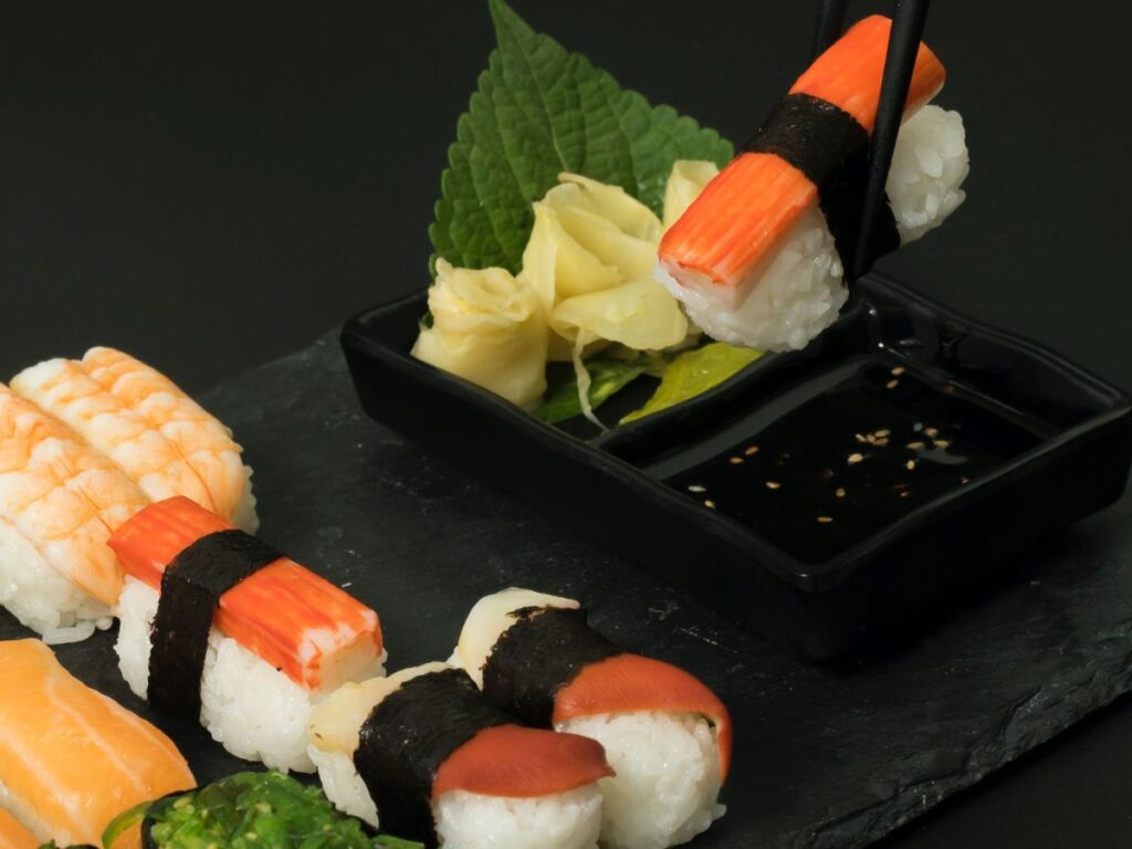 sushi served