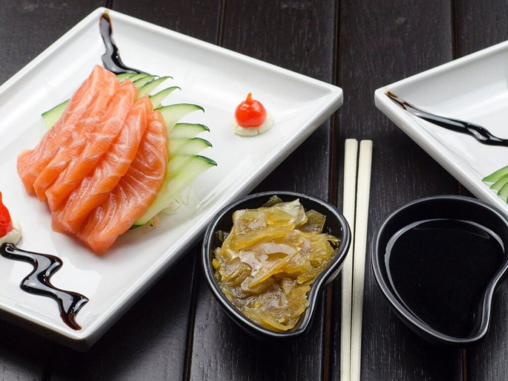 sushi in a plate