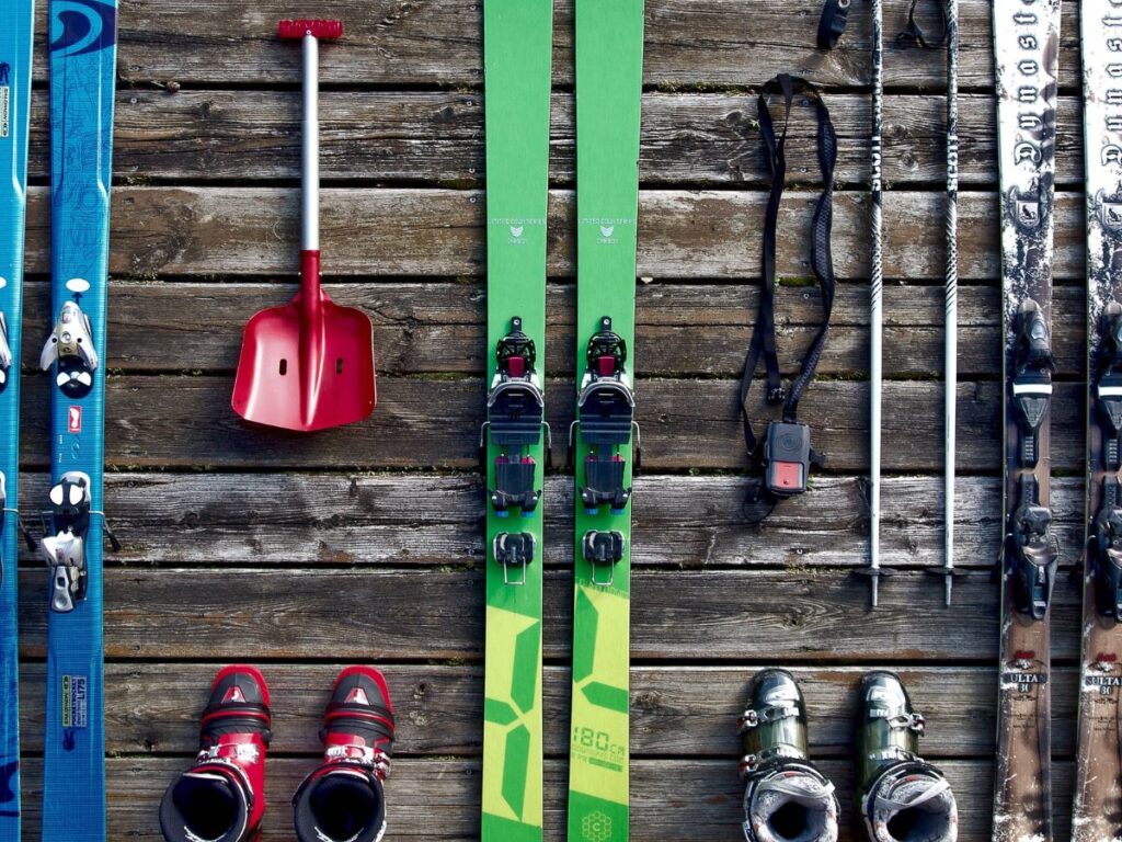 skiing gear