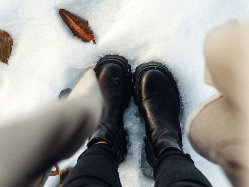 boots in snow