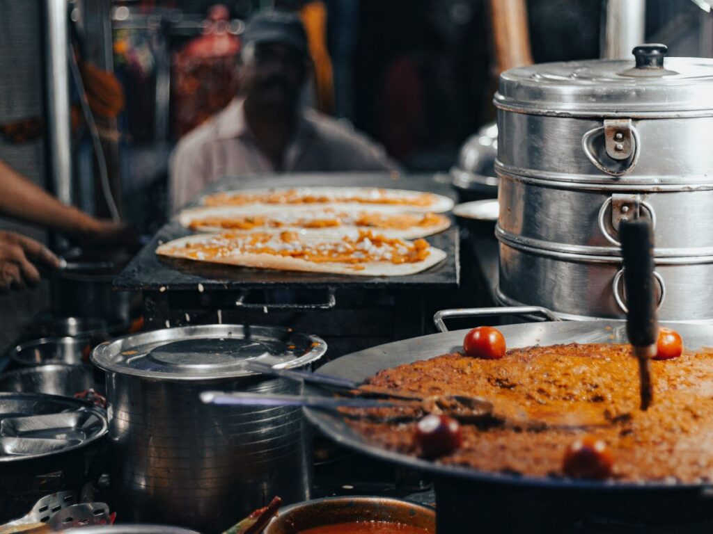 making dosa