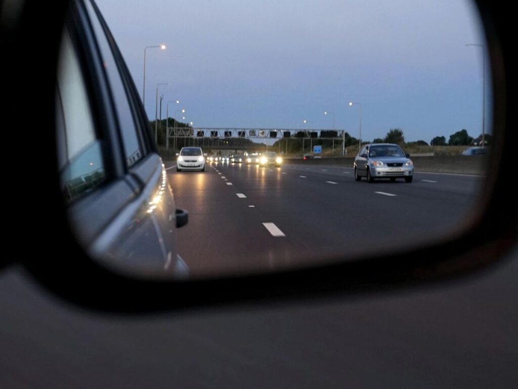 view from side view mirror