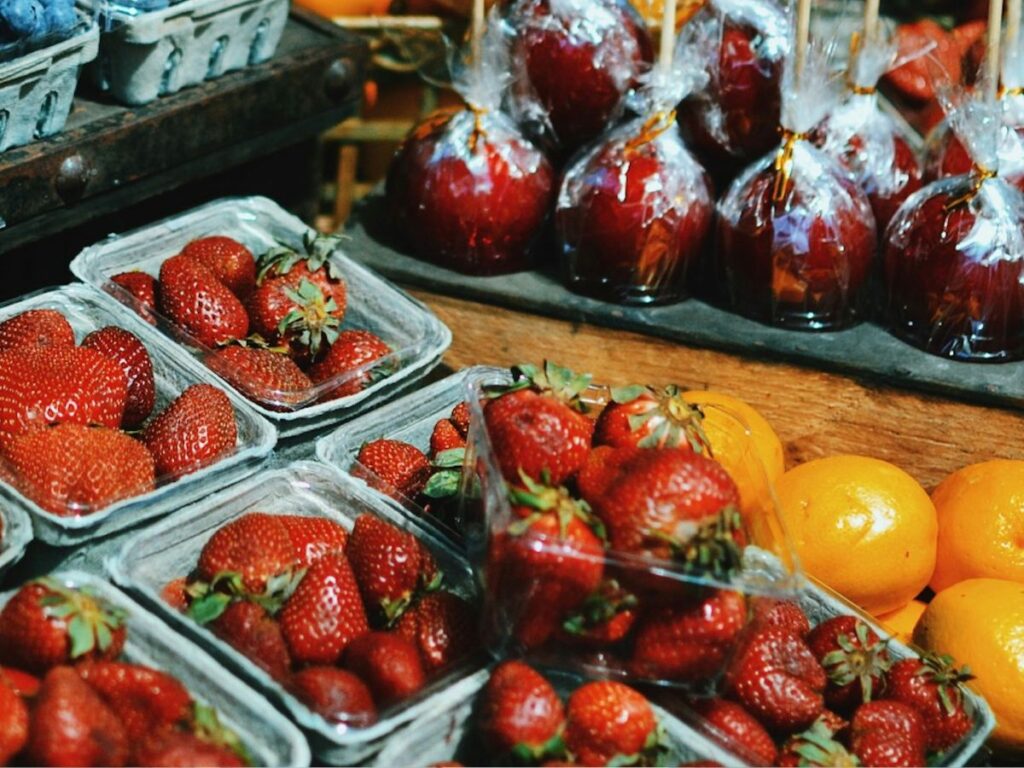 fruits in gourmet grocers