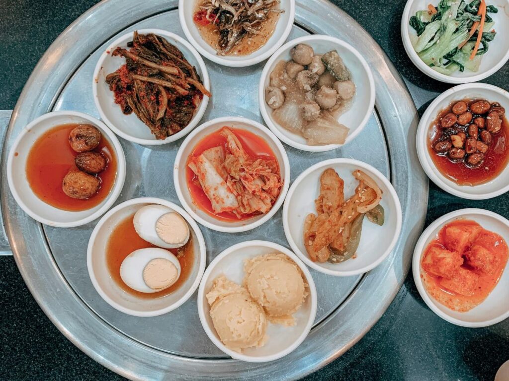 Korean food platter