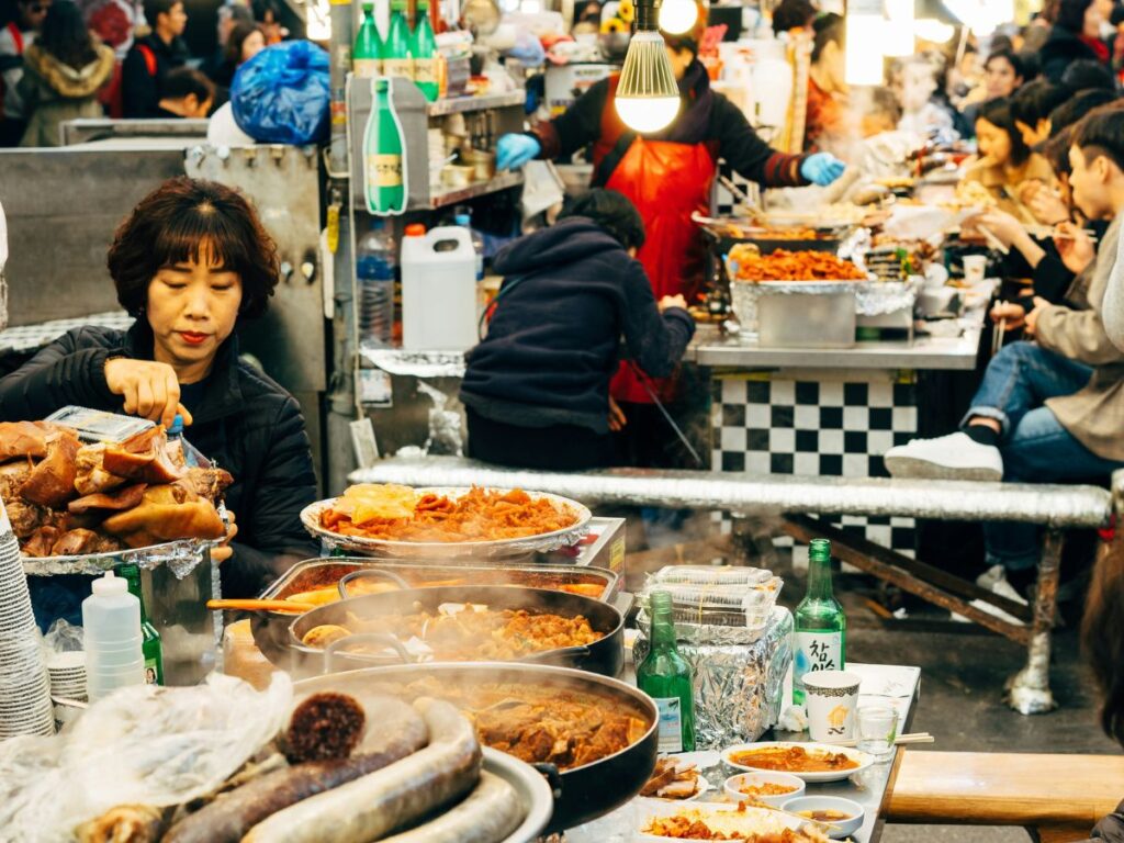 Korean street food scene