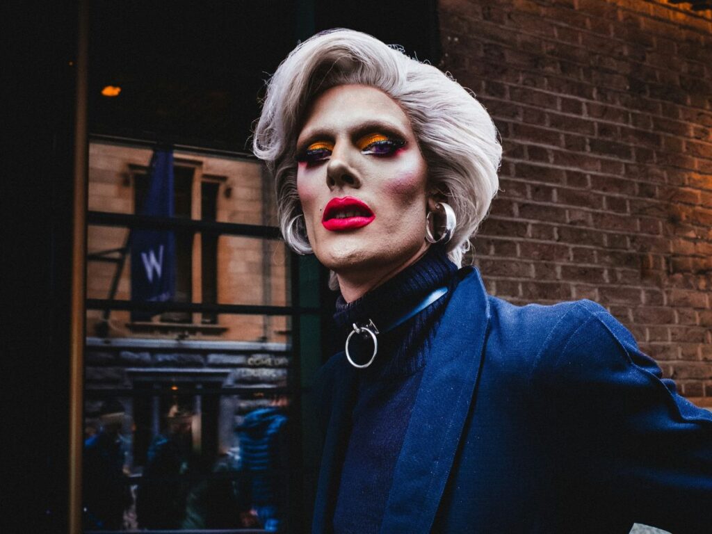 man as drag queen