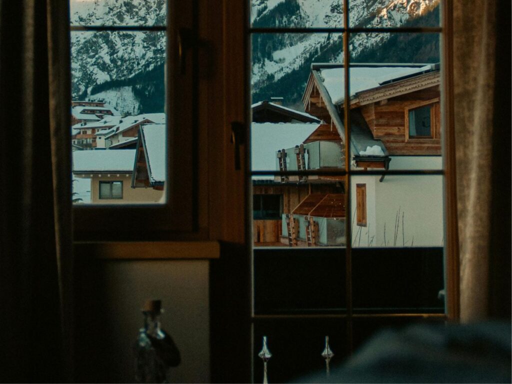 view from window of a cabin