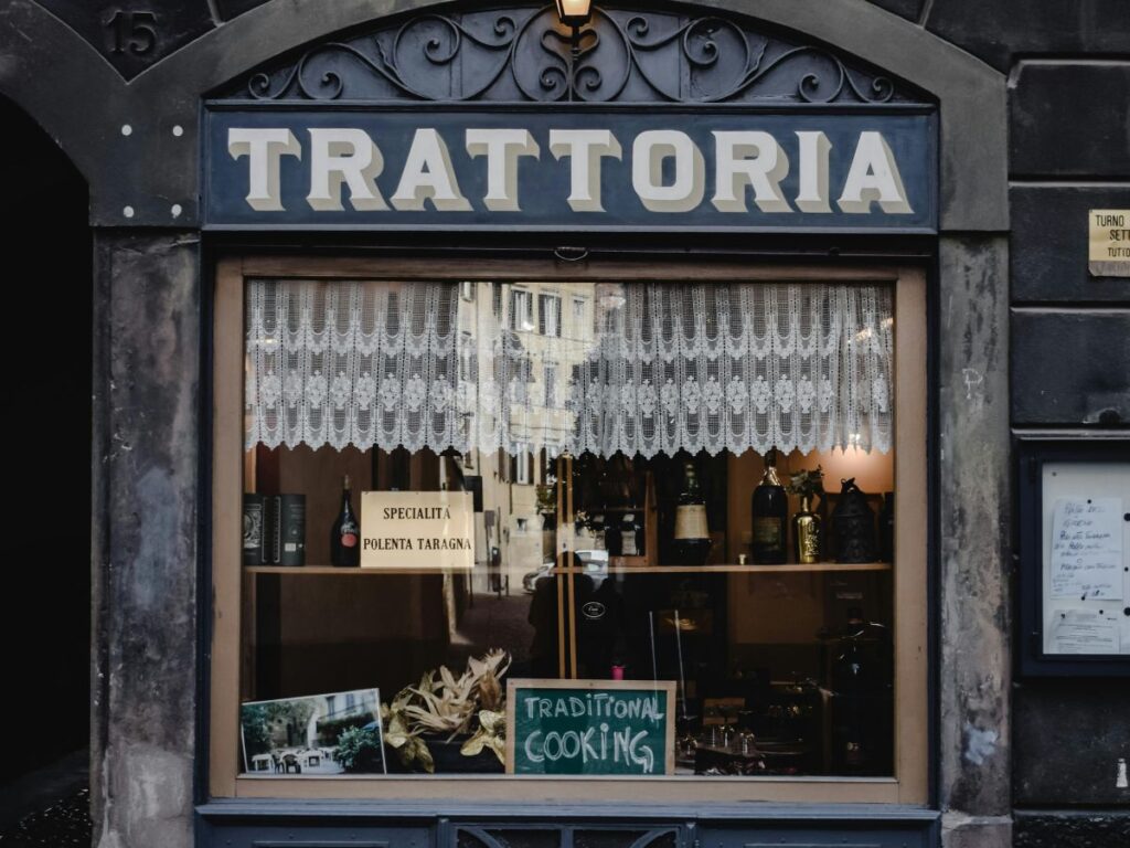 Italian pizza place