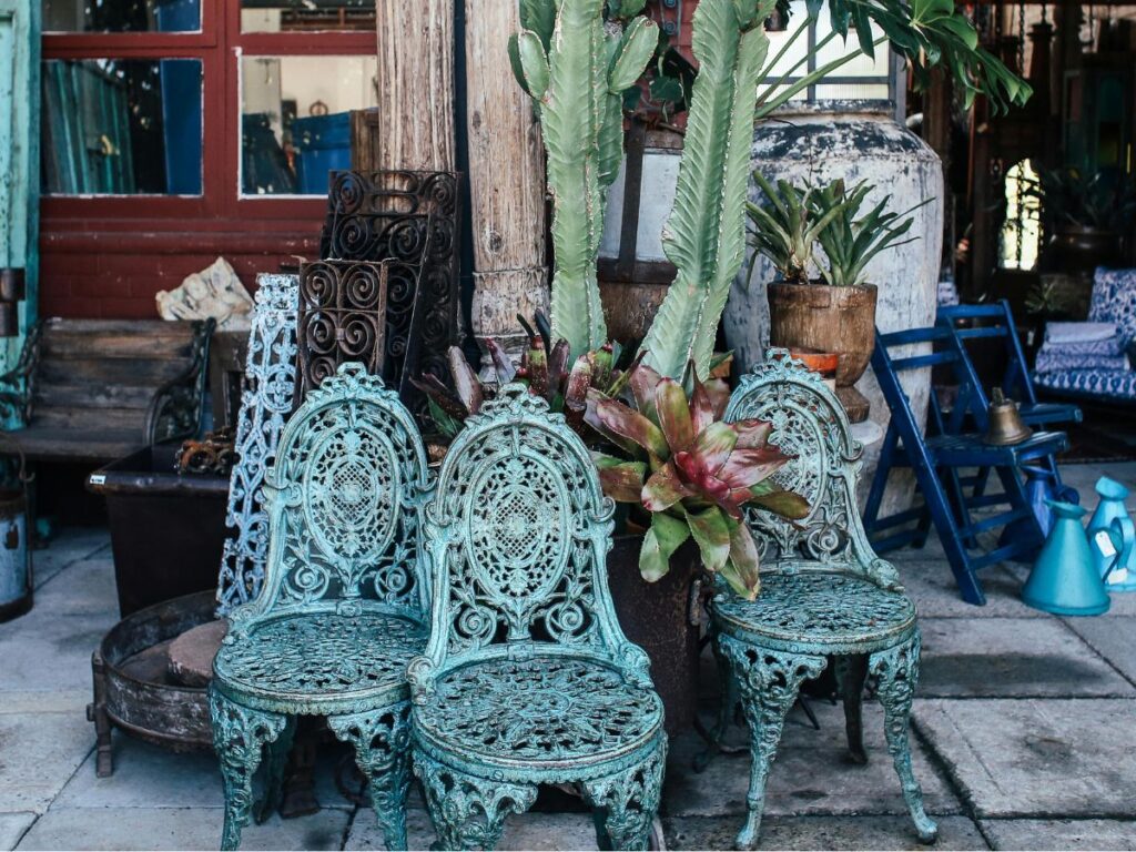 chairs in a furniture store