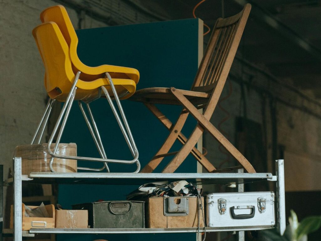 chairs in a furniture store