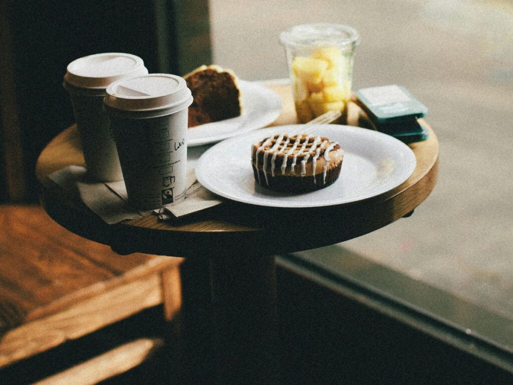 coffee with donuts