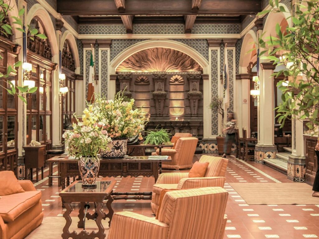 hotel lobby