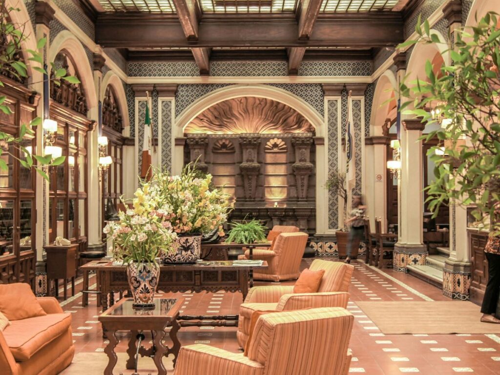 hotel lobby