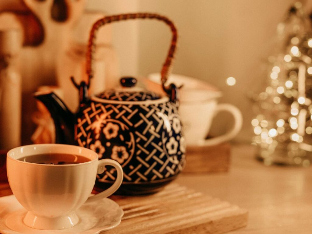 tea and tea kettle