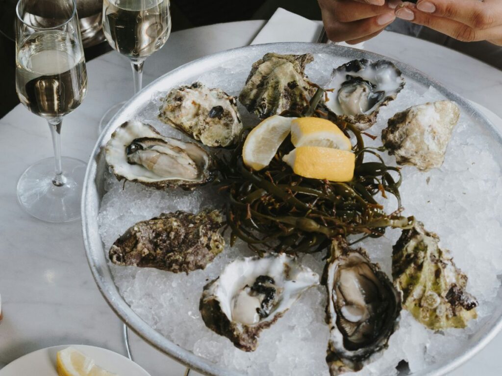 oysters served