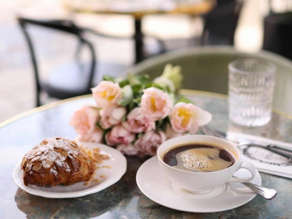 coffee with croissant