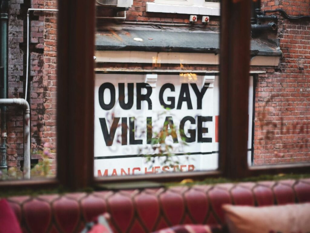 gay village sign