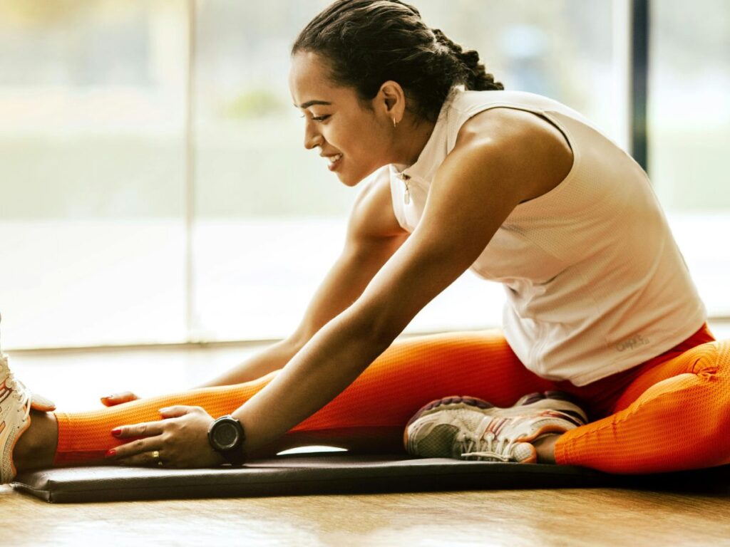 woman working out