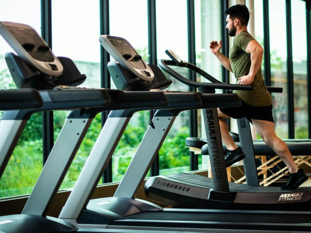 man on treadmill