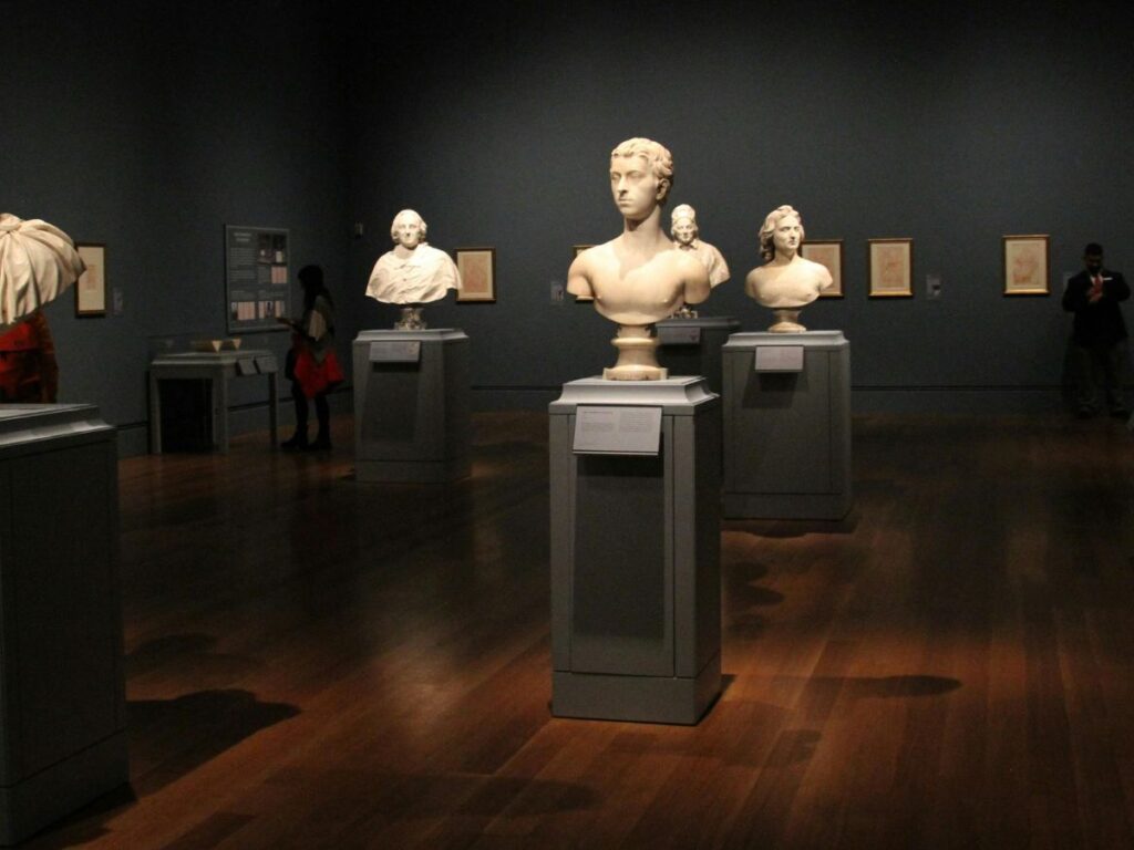 art pieces in museum