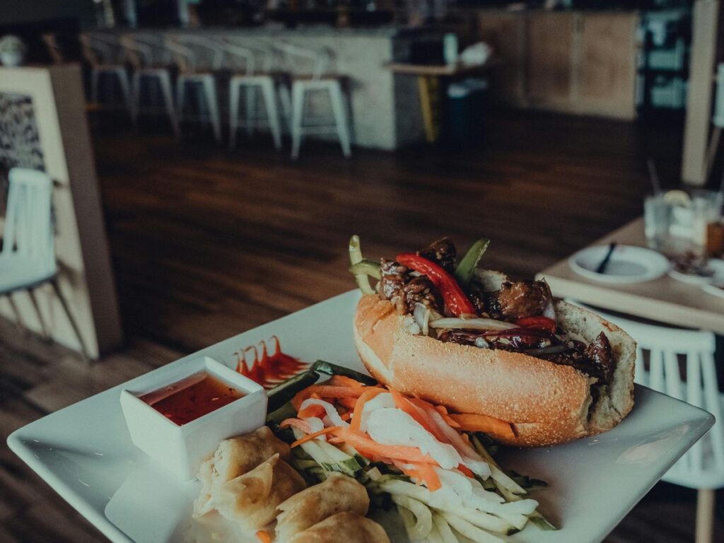 banh mi served with rolls