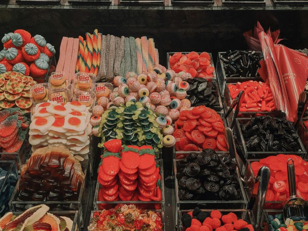 candies in a shop