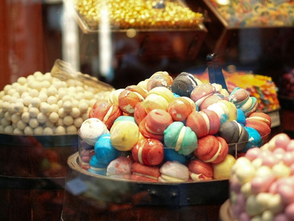 candies in a shop