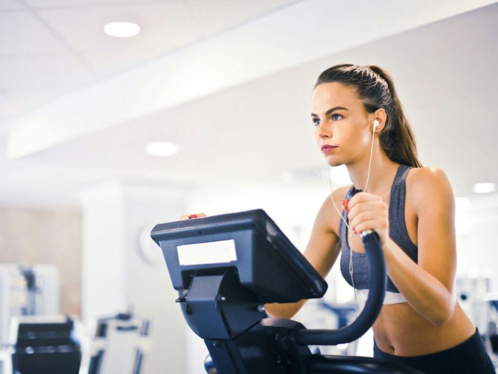 woman working out