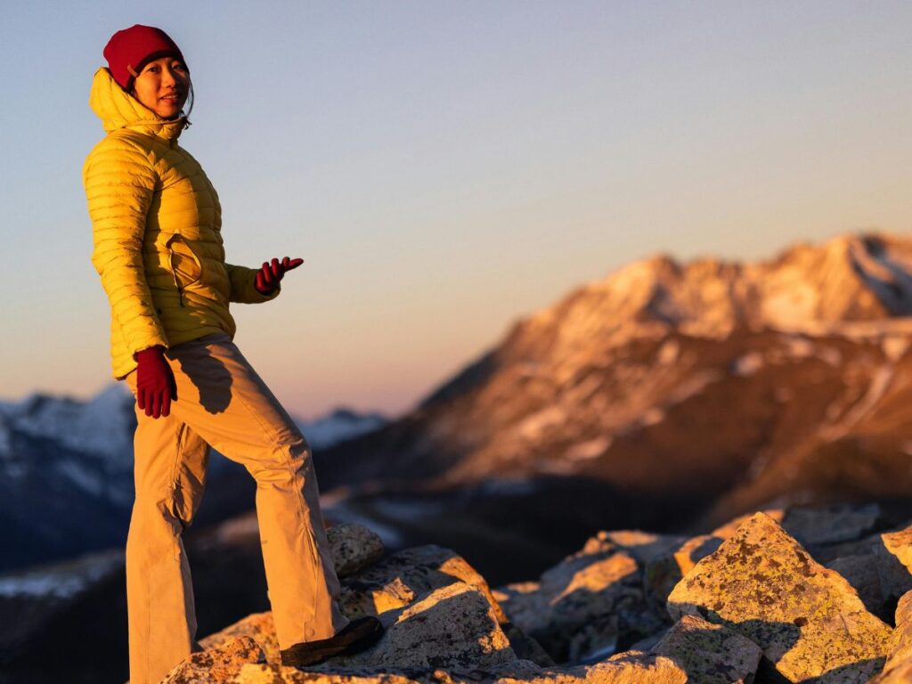 man hiking