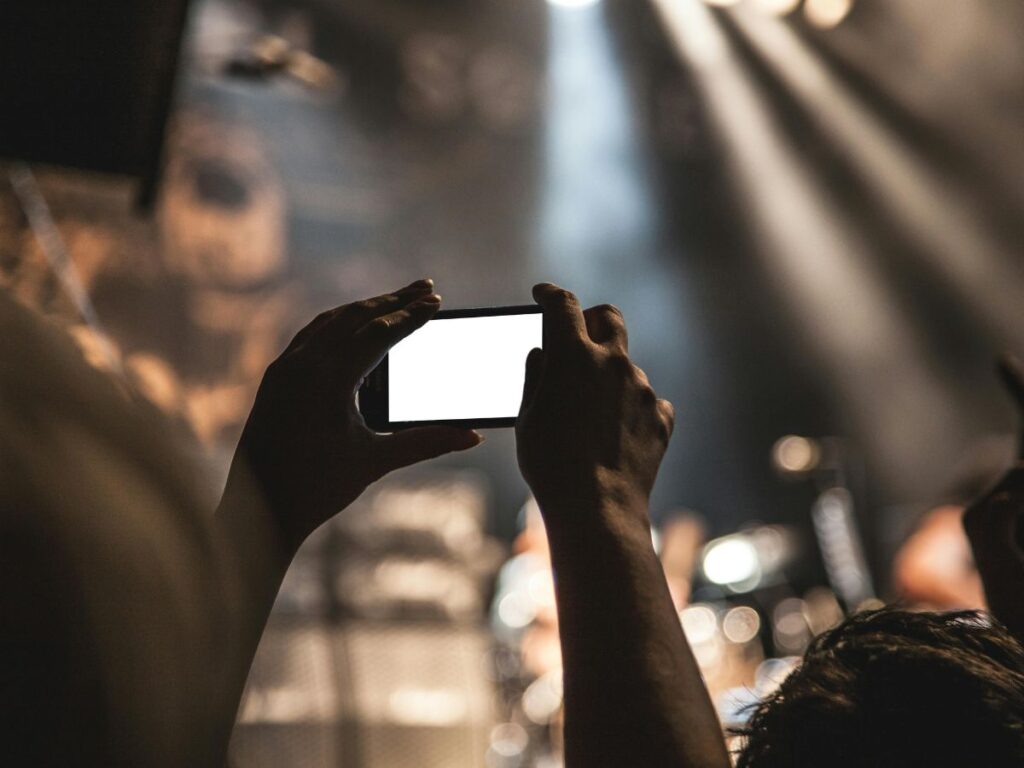 man taking photos