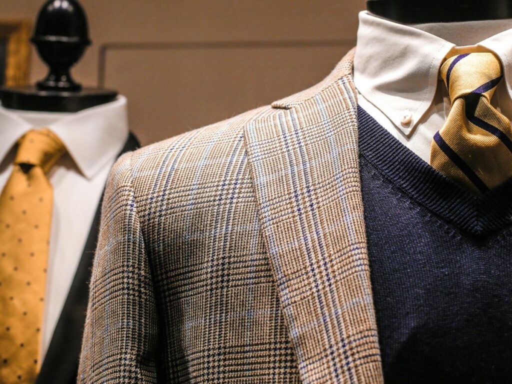 men's suits on mannequin