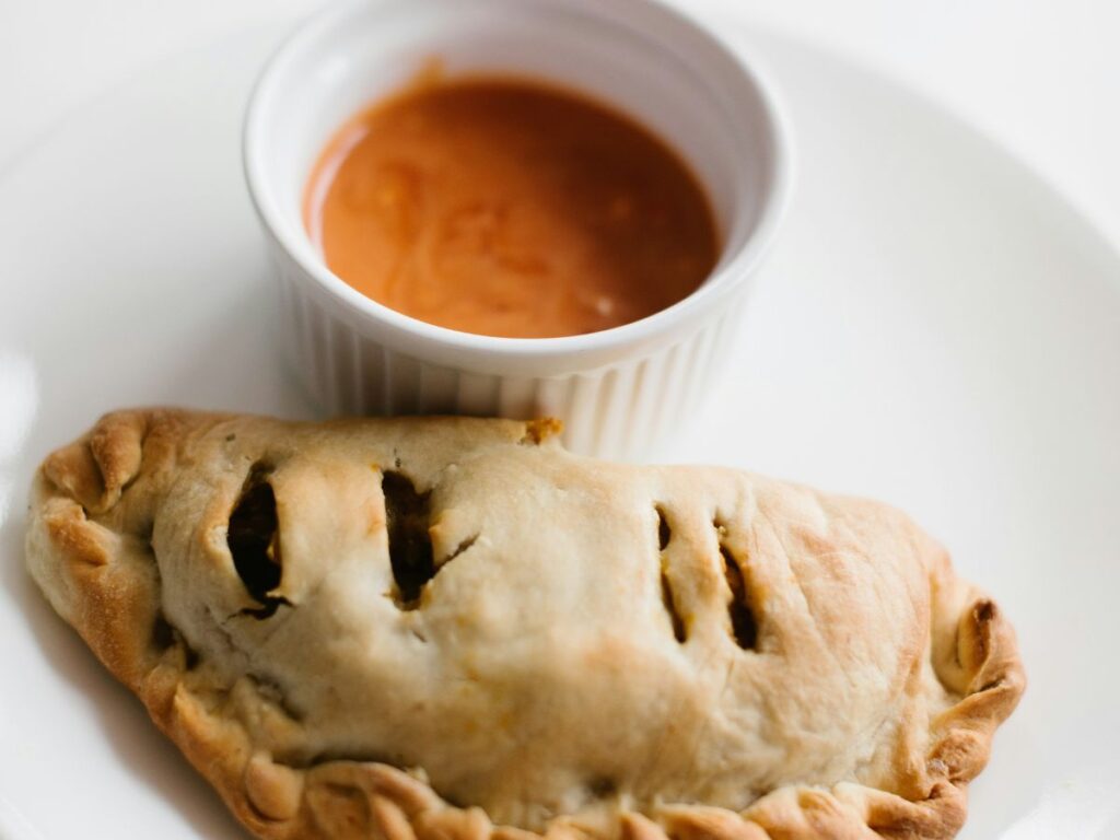 panzerotti with tea