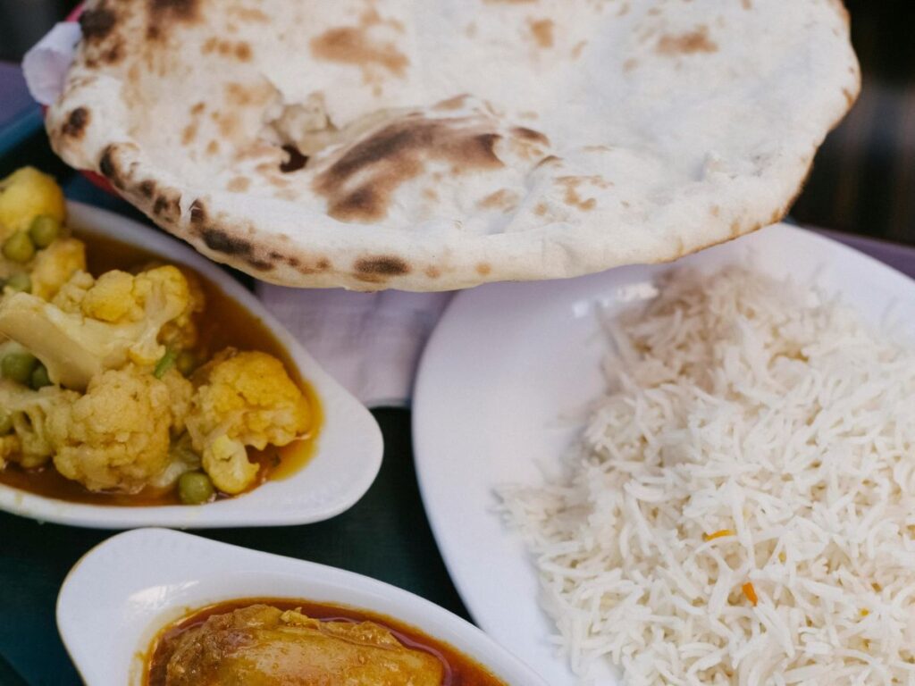 roti served with gravy