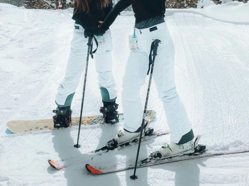 men ice skating