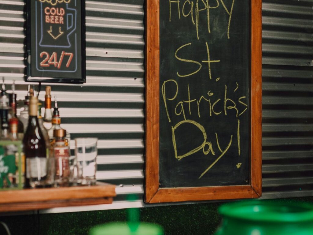 sign wishing St. Patrick Day